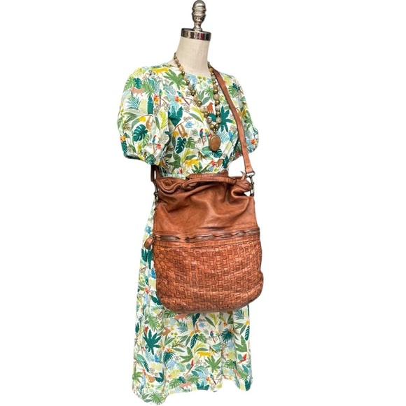 Brown Woven Leather Bag - Picture 4 of 16